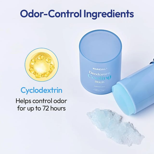 Kundal Deodorant Cooling Stick 31g Cotton Hug, photo 3