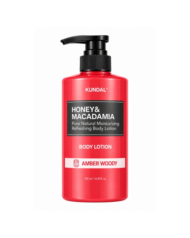 Kundal Honey & Macadamia Pure Body Lotion 500ml, Amber Woody, photo 8