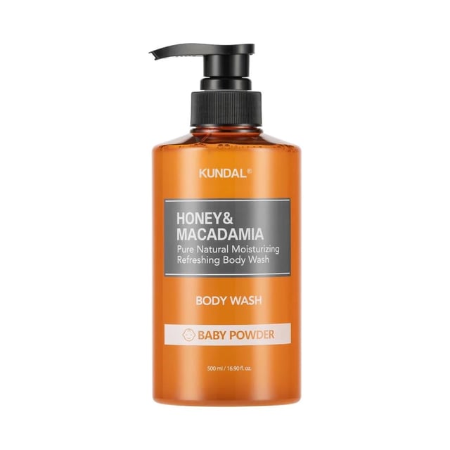 Kundal Honey & Macadamia Pure Body Wash 500ml, Baby Powder, photo 4