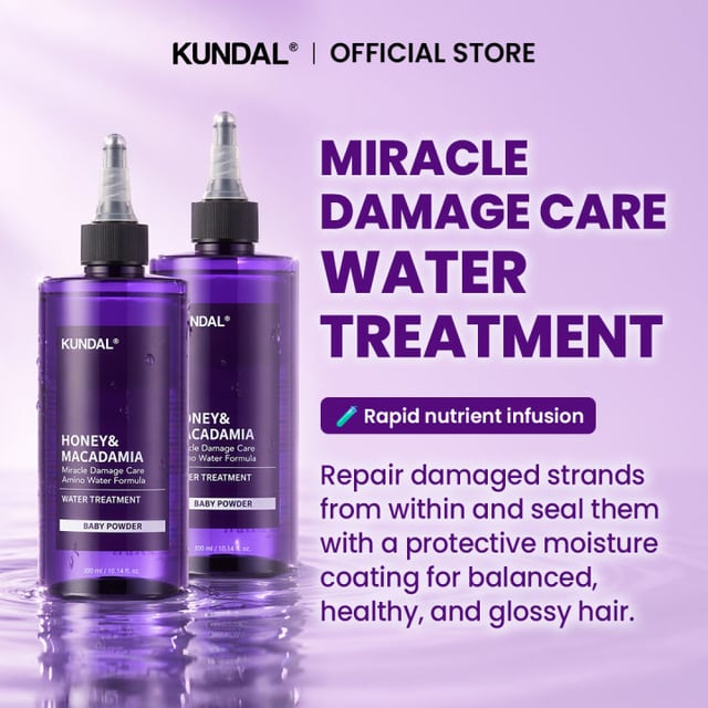 Kundal Miracle Damage Care Water Treatment 300ml, Baby Powder, photo 2
