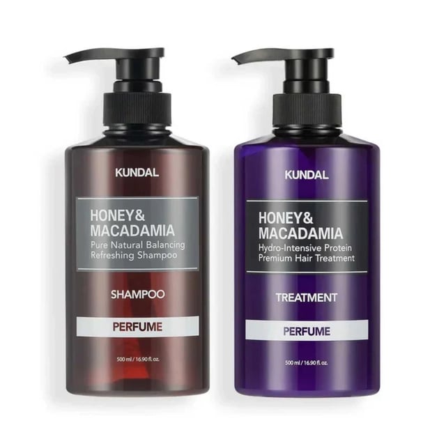 Kundal Ramadan Set Honey & Macadamia Shampoo + Treatment 500ml Cherry Blossom, photo 2