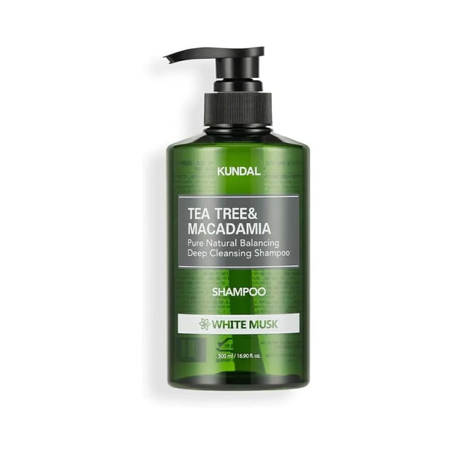 Kundal Tea Tree & Macadamia Deep Cleansing Shampoo 500ml, White Musk, photo 3