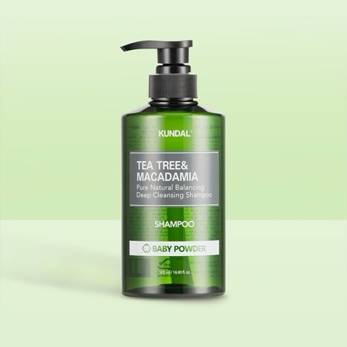 Kundal Tea Tree & Macadamia Deep Cleansing Shampoo 500ml, Baby Powder, photo 4