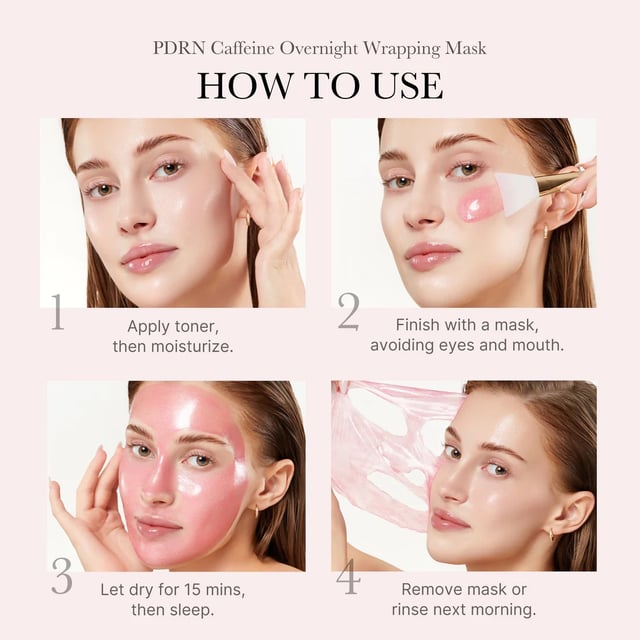 Medicube PDRN Pink Caffeine Night Wrapping Mask, photo 2