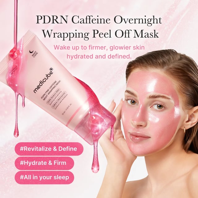 Medicube PDRN Pink Caffeine Night Wrapping Mask, photo 5