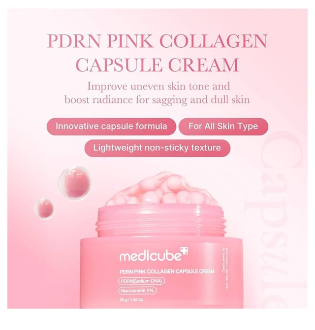 Medicube PDRN Pink Collagen Capsule Cream, photo 4