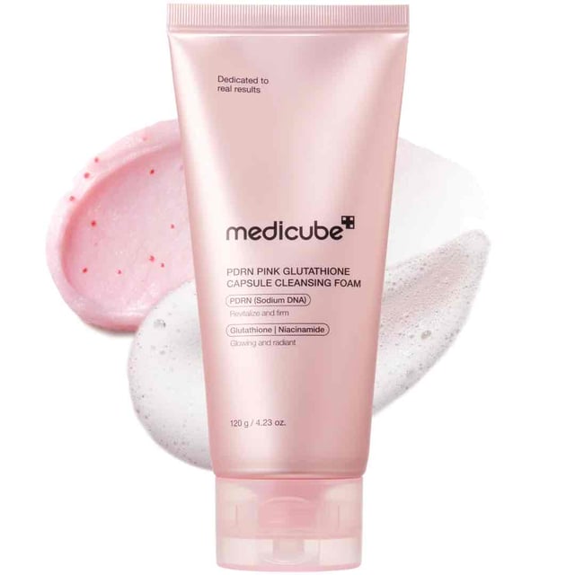 Medicube PDRN Pink Glutathione Capsule Cleansing Foam