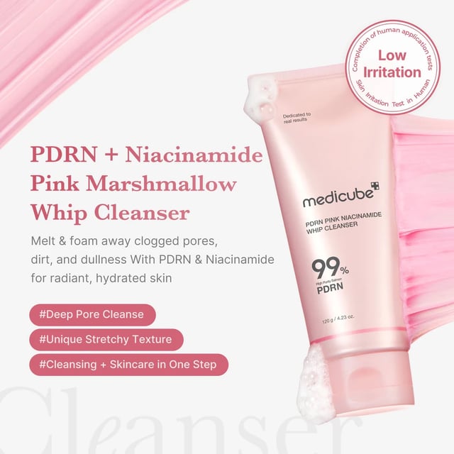 Medicube PDRN Pink Niacinamide Whip Cleanser, photo 4